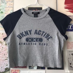 Vintage Cropped DKNY Active Top